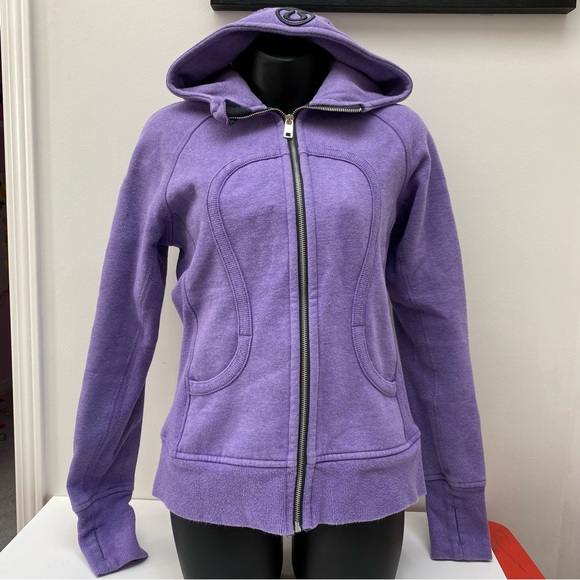 lululemon athletica Tops - Lululemon *Sparkle* Scuba Hoodie in Purple